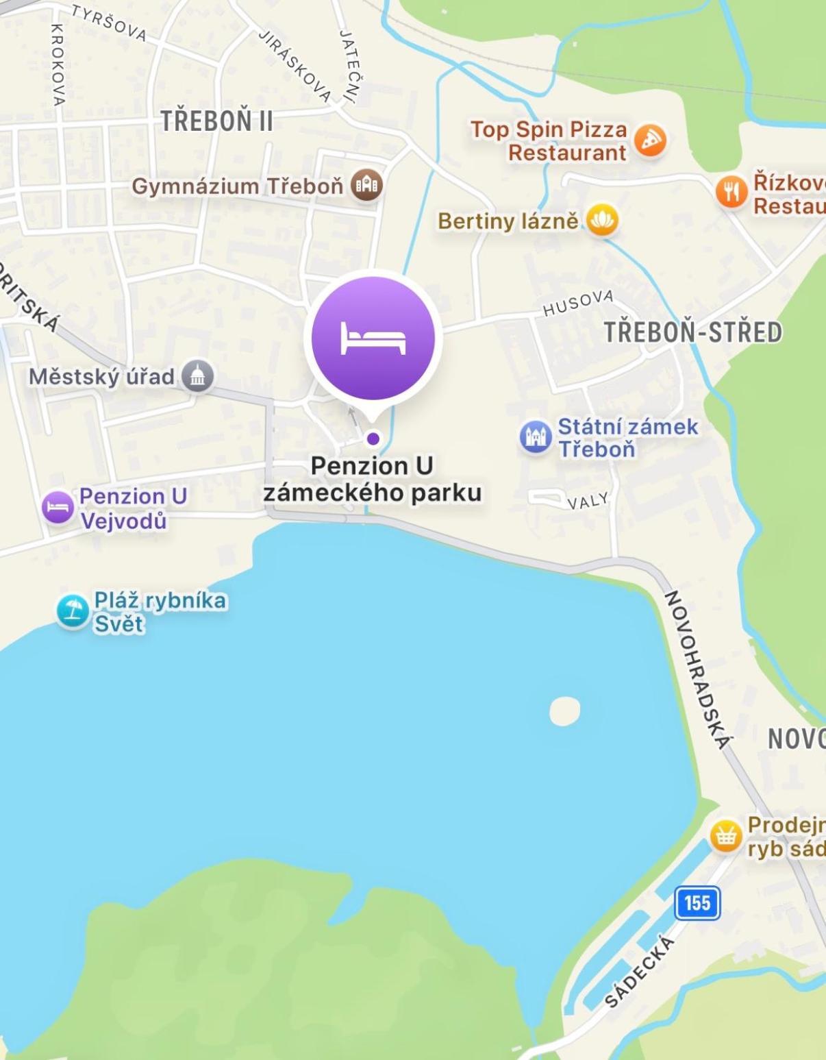 Penzion U Zameckeho Parku Trebon Luaran gambar